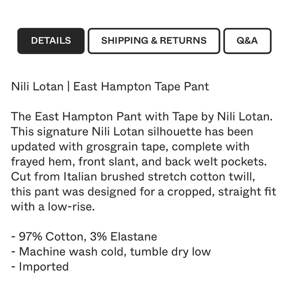 Nili Lotan East Hampton Tape Pant in Desert Sand Stripe - Picture 12 of 15